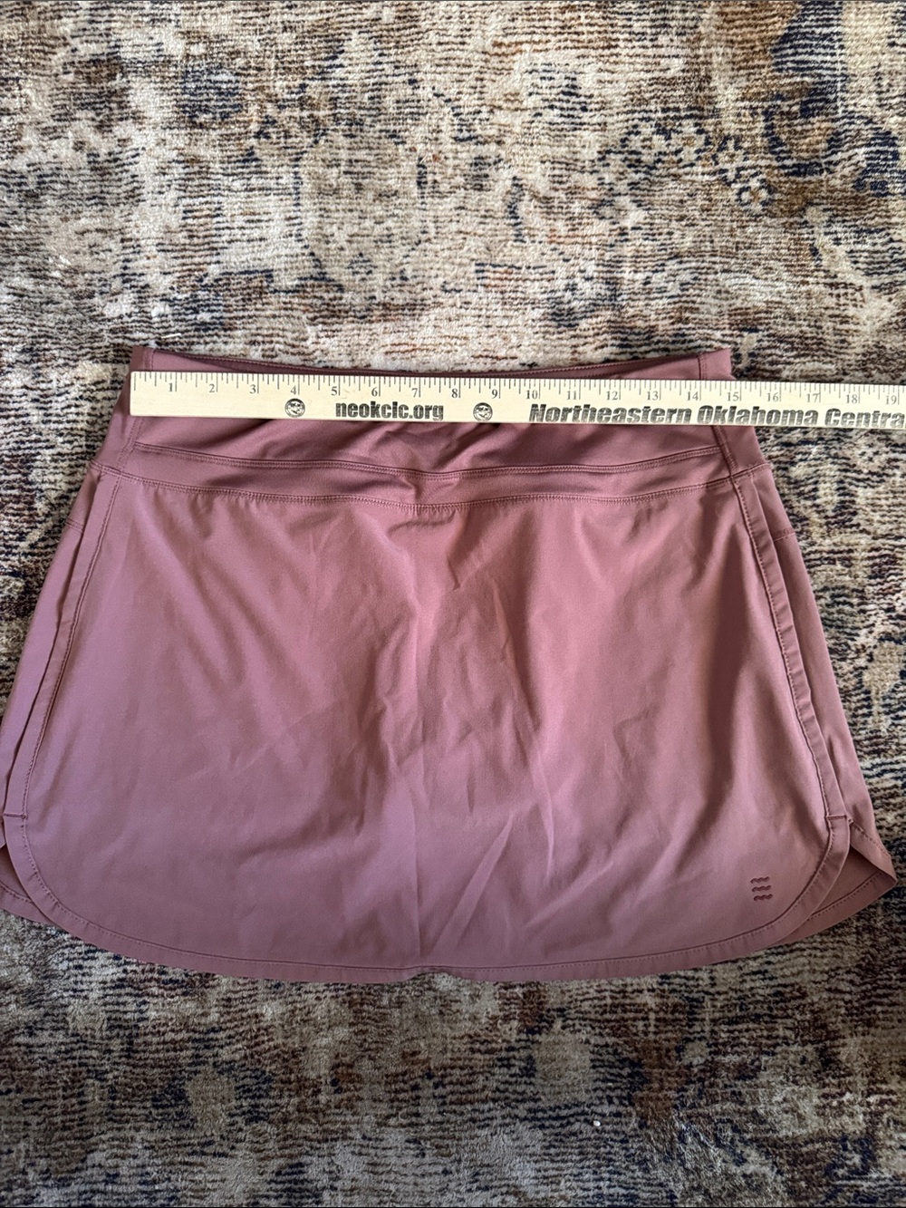 Free Fly Apparel athletic skort in Dusty Rose